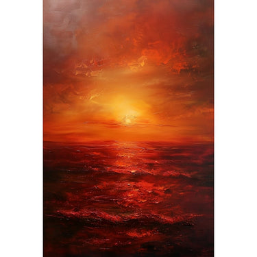 Abstract Sunset Acrylic Canvas